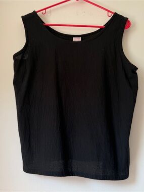 B’GAUZE M black cotton tank